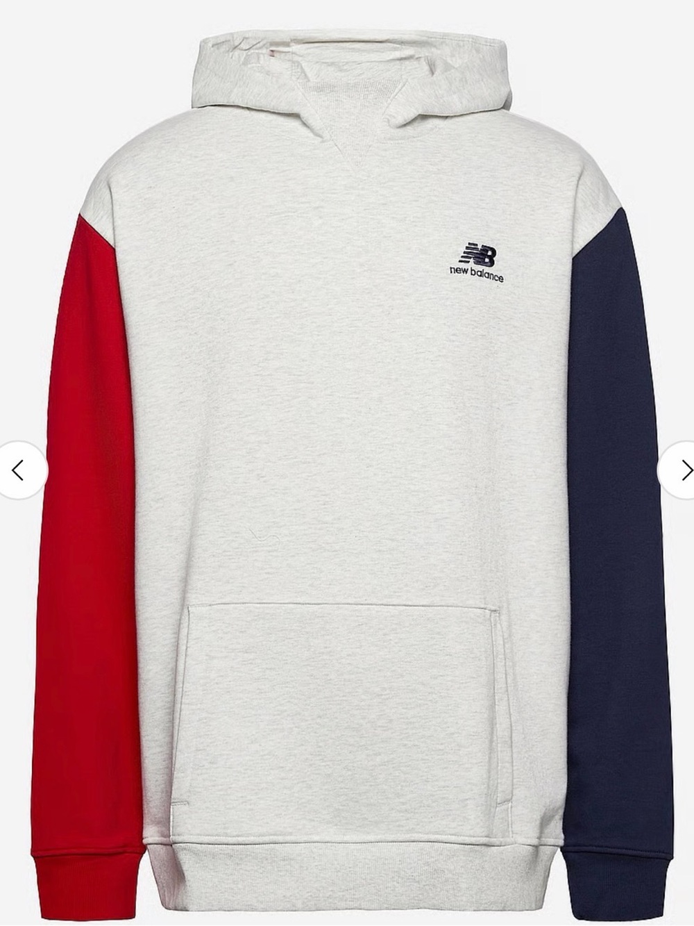New Balance NB Athletics Village Fleece Colorblock Hoodie - Size Medium